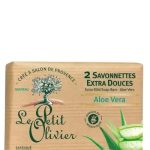 LE PETIT OLIVIER SOAP ALOE VERA 2*100 2PCS