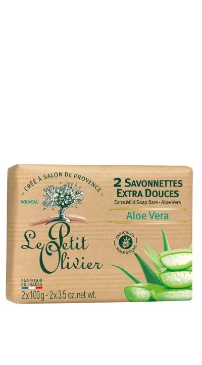 LE PETIT OLIVIER SOAP ALOE VERA 2*100 2PCS
