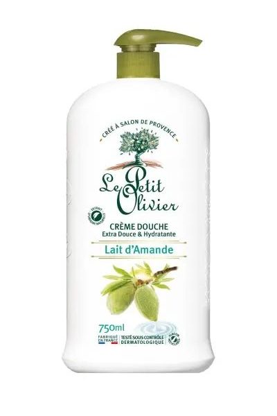 LE PETIT OLIVIER BODY WASH CREAM LAIT D AMANDE 750 ML