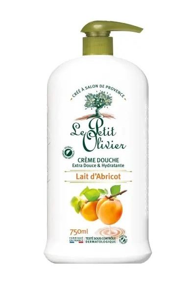 LE PETIT OLIVIER BODY WASH CREAM LAIT D ABRICOT 750 ML