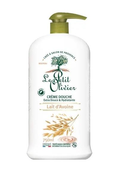 LE PETIT OLIVIER BODY WASH CREAM LAIT D AVOINE 750 ML