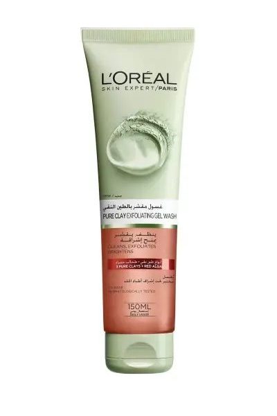 LOREAL FACE WASH PURE CLAY EXFOLIATING 150 ML