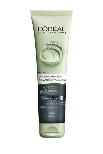 LOREAL FACE WASH GEL PURE CLAY DETOXIFYING 150 ML