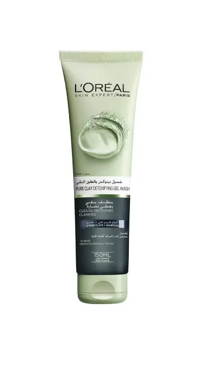 LOREAL FACE WASH GEL PURE CLAY DETOXIFYING 150 ML LOREAL FACE WASH GEL PURE CLAY DETOXIFYING 150 ML