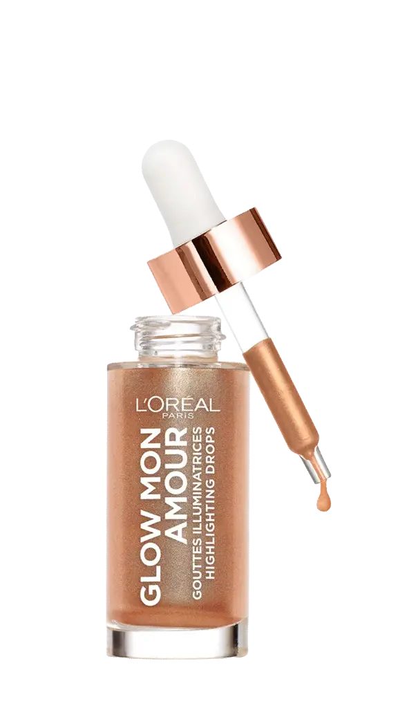 LOREAL HIGHLIGHTER LIQUID GLOW MON AMOUR 02 LOVING PEACH