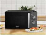 BLACK DECKER Microwave Compact Design Chrome Knobs