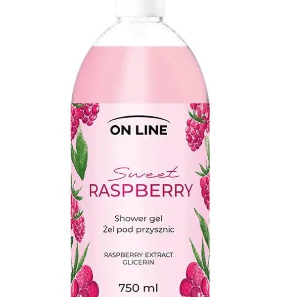 ON LINE SHOWER GEL SWEET RASPBERRY 750ML