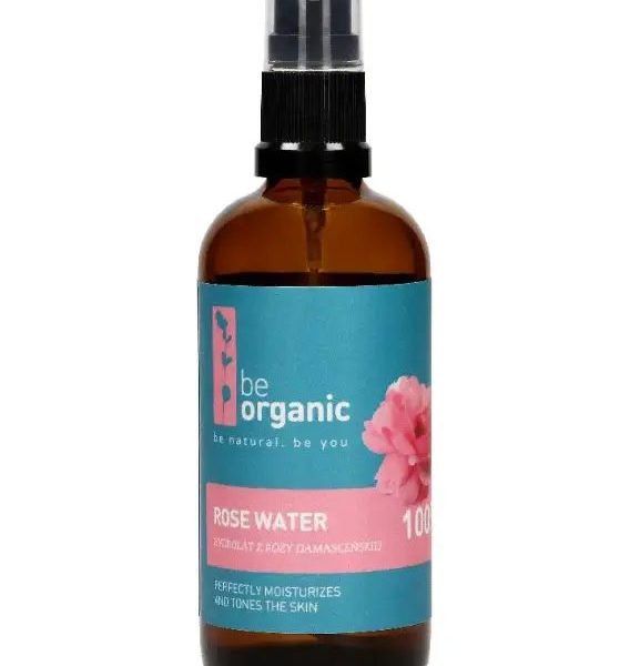 BE ORGANIC SPRAY ROSE WATER 100ML