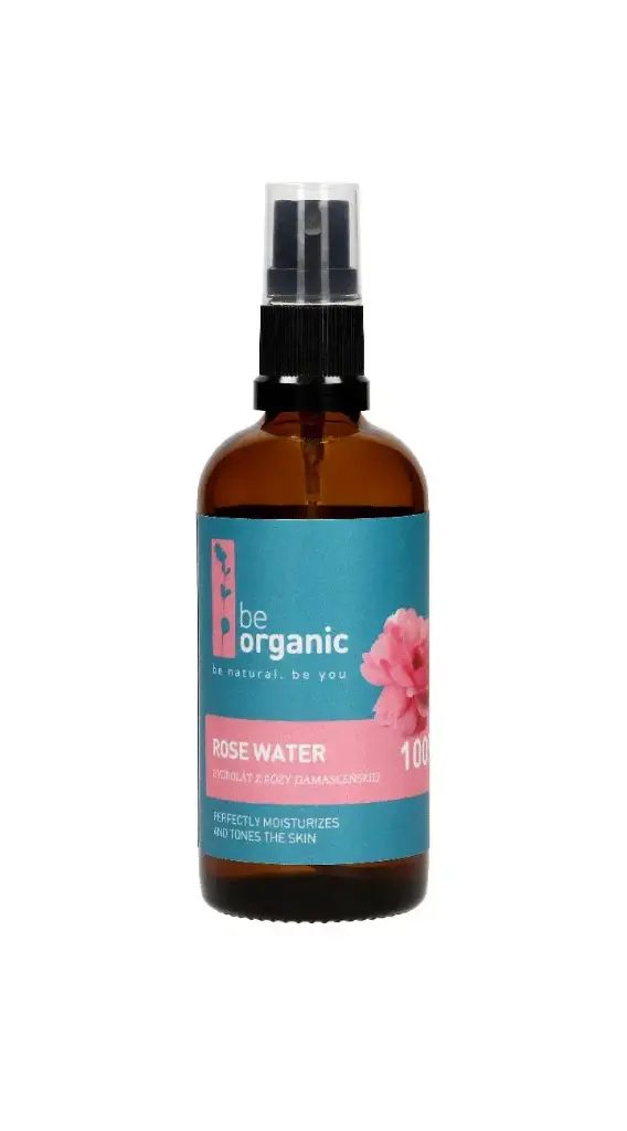 BE ORGANIC SPRAY ROSE WATER 100ML BE ORGANIC SPRAY ROSE WATER 100ML