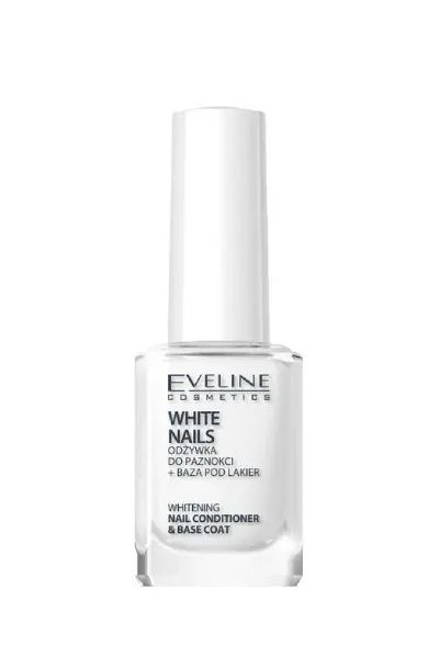 EVELINE WHITENING NAIL CONDITIONER & BASE COAT WHITE NAILS