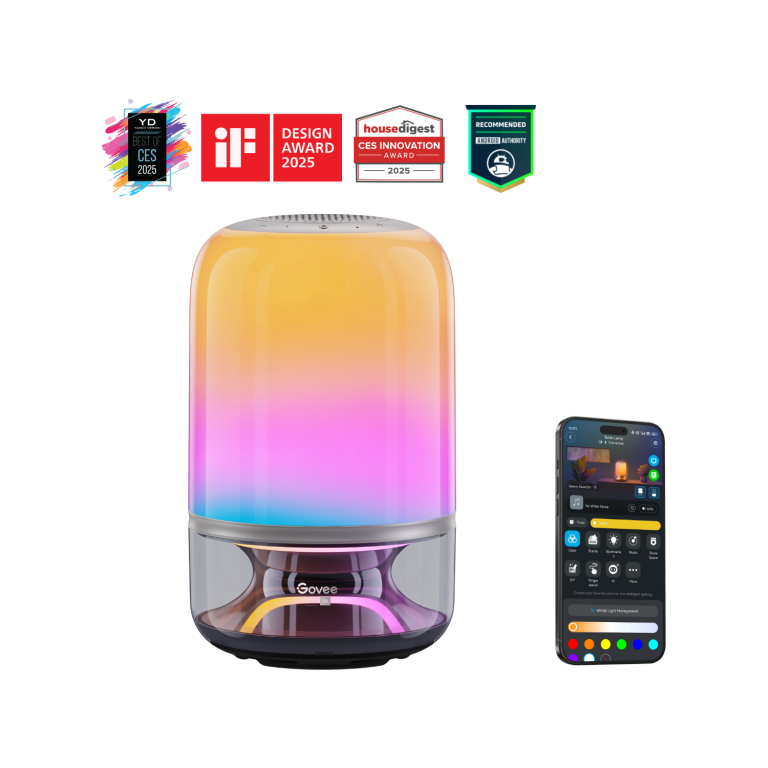 Govee Table Lamp 2 Pro x Sound by JBL Smart RGBIC Speaker Lamp