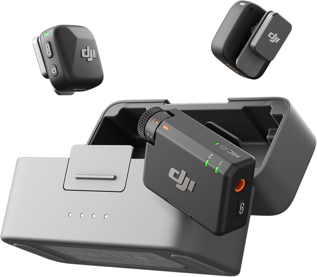 DJI Mic Mini 2S Wireless Microphone 2TX 1RX Charging Case