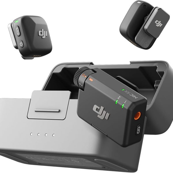 DJI Mic Mini 2S Wireless Microphone 2TX 1RX Charging Case