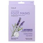 CALA FOOT MASK SOOTHING LAVENDER 3PCS