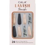 CALA NAILS 24PCS LAVISH TOUCH MARBLE/BLK