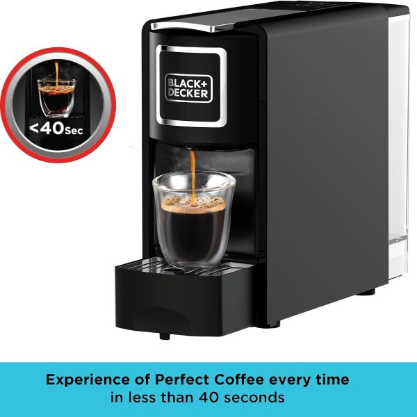 BLACK DECKER CCM100-B5 Capsule Coffee Machine 1140W