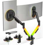 GamerTek Pivot Dual RGB Monitor Arm 1