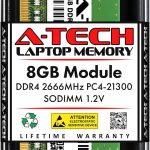 Crucial 8GB DDR4 2666 SODIMM Laptop RAM