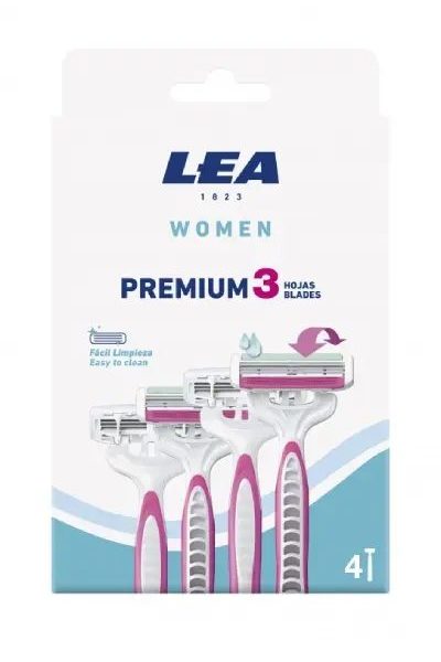 LEA HAIR REMOVAL DEVICES AND RAZORS RAZORS WOMEN PREMIUM 4PCS
