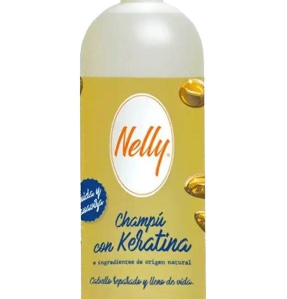 NELLY SHAMPOO KERATINA E INGREDIENTES DE ORIGIN NATURAL 1000 ML