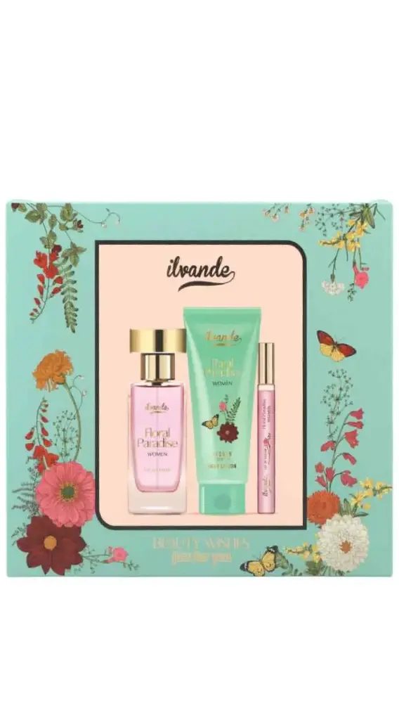 ILVANDE PERFUME SET FIORAL PARADISE 3PCS ILVANDE PERFUME SET FIORAL PARADISE 3PCS