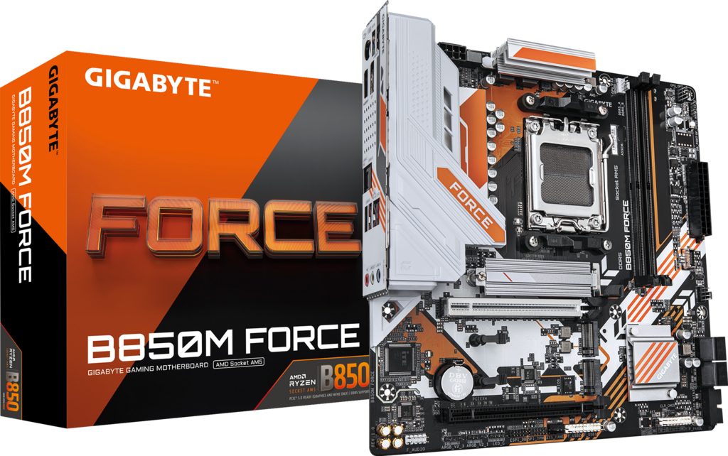 GIGABYTE-B850M-FORCE-AMD-AM5-DDR5-Micro-ATX-Motherboard-1 GIGABYTE B850M FORCE AMD AM5 DDR5 Micro ATX Gaming Motherboard