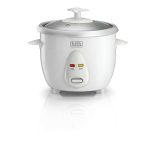 ⁦جدر طباخ أرز كهربائي BLACK+DECKER RC650-B5 بسعة 0.6 لتر بغطاء زجاجي⁩ - الصورة ⁦2⁩