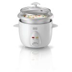 جدر طباخ أرز كهربائي BLACK+DECKER RC650-B5 بسعة 0.6 لتر بغطاء زجاجي
