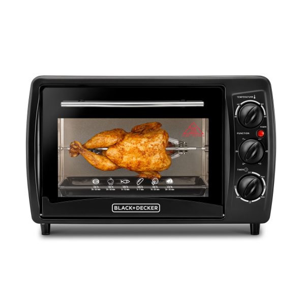 BLACK DECKER TRO19RDG-B5 Toaster Oven 19L Double Glass Rotisserie