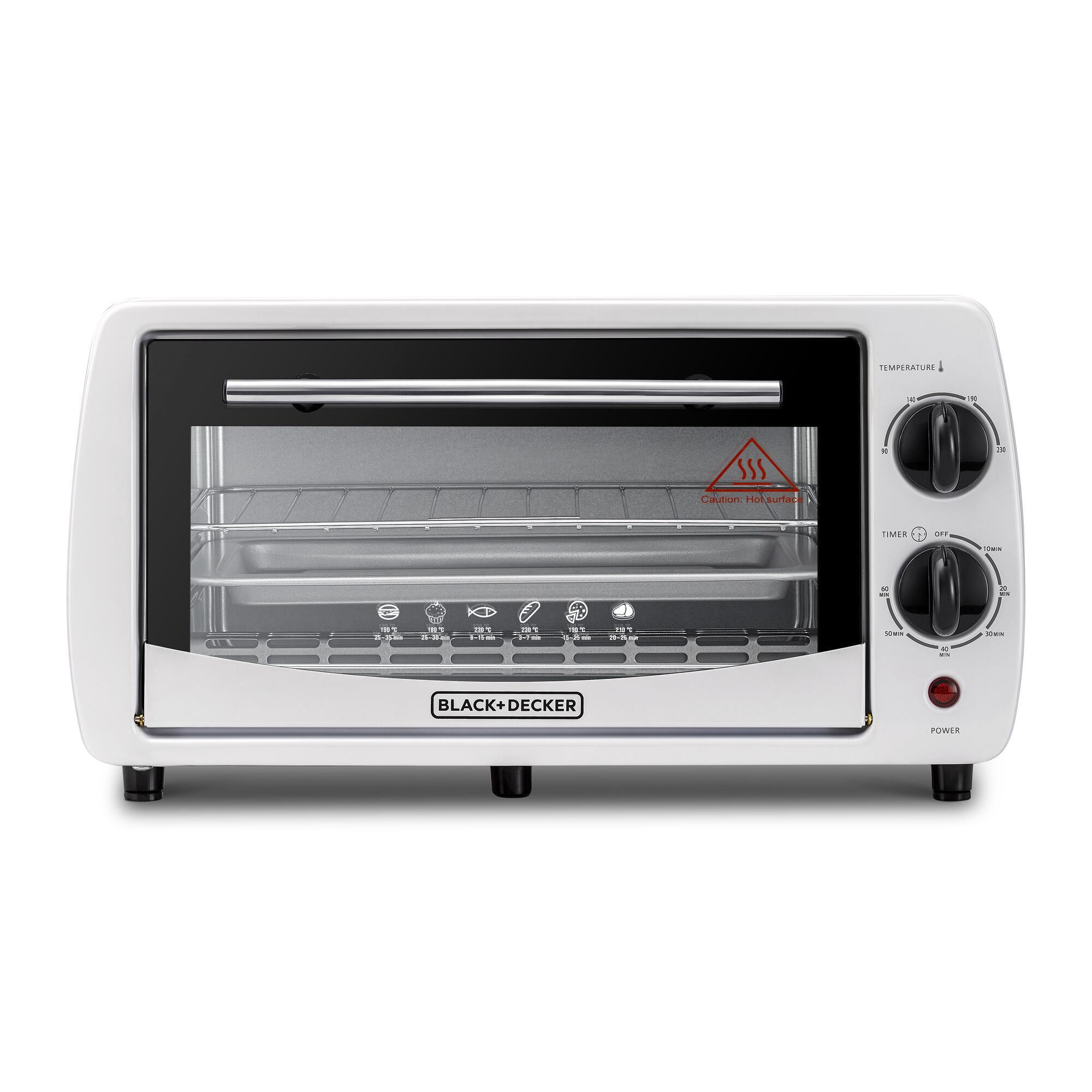 TRO9DG_1.jpg BLACK DECKER TRO9DG-B5 Compact Toaster Oven 9L Double Glass