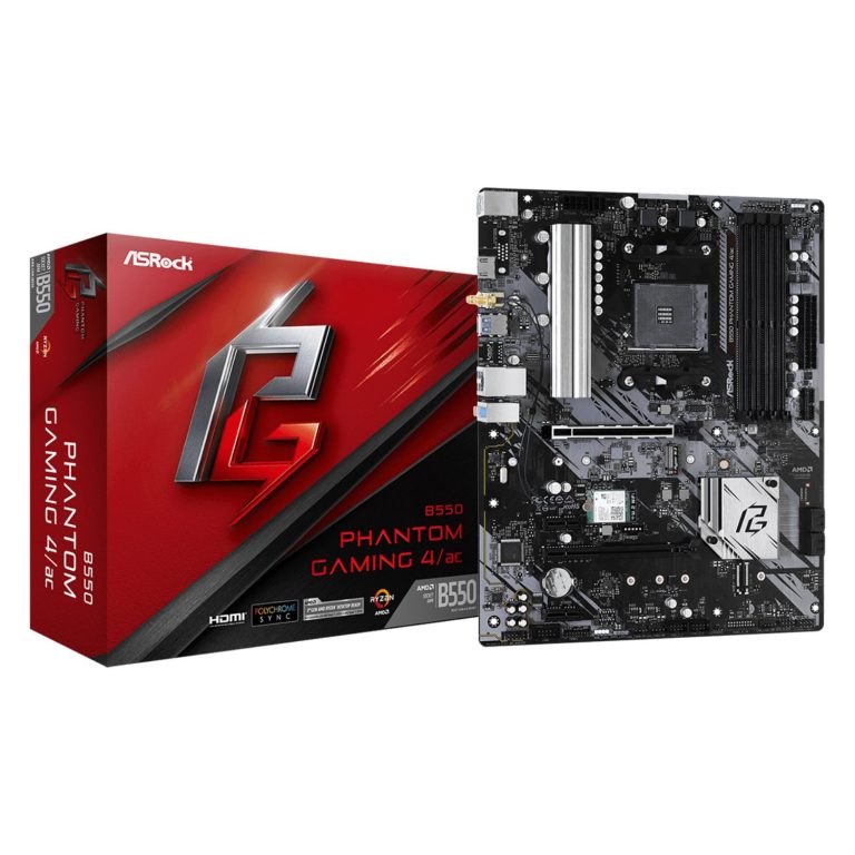 ASRock B550 Phantom Gaming 4/ac Motherboard