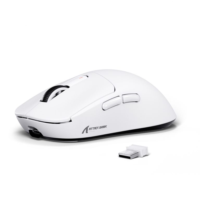 ATTACK SHARK X3 White Superlight Gaming Mouse