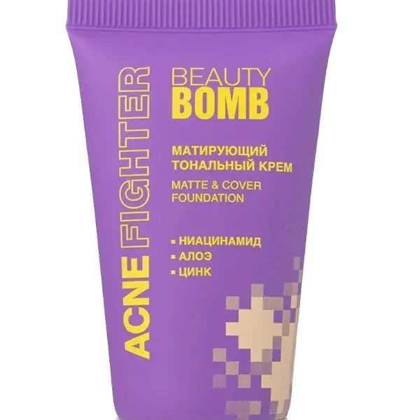 BEAUTY BOMB FOUNDATION ACNE FIGHTER MATTE & COVER 01