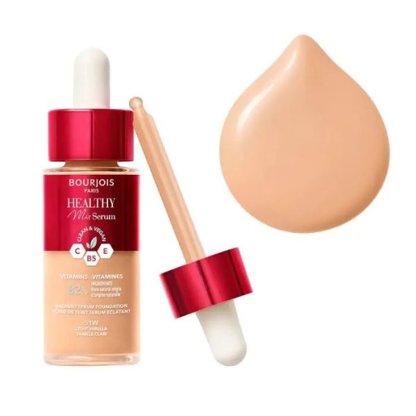 BOURJOIS FOUNDATION SERUM HEALTHY MIX 51W LIGHT VANILLA