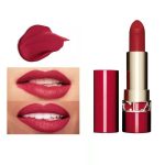CLARINS LIPSTICK ROUGE VELVET 754V DEEP RED