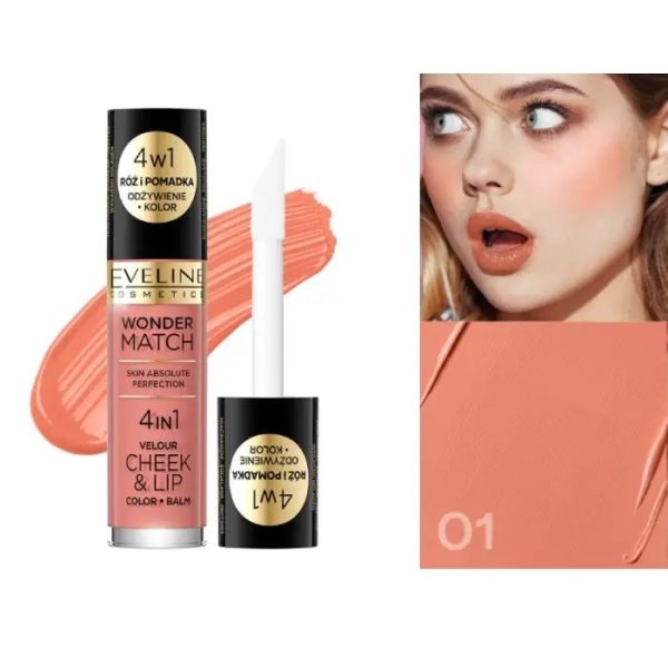 EVELINE CHEEK & LIP WONDER MATCH 4IN5 01