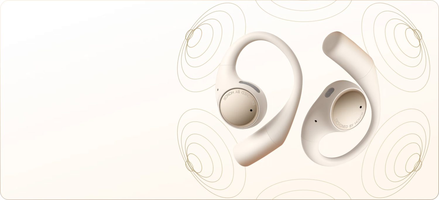 honor-earbuds-open-black-2.jpg سماعات لاسلكية HONOR Earbuds Open Open-Ear Bluetooth TWS Earbuds أسود