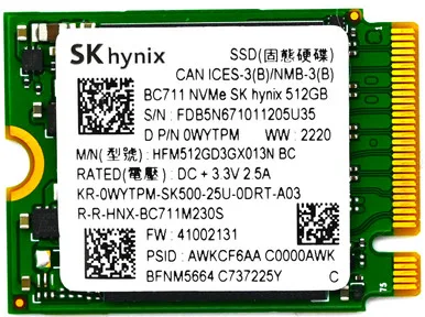 hynix-hfm512gd3gx013n-512gb-nvme-m2-2230.webp Hynix HFM512GD3GX013N 512GB M.2 2230 NVMe SSD
