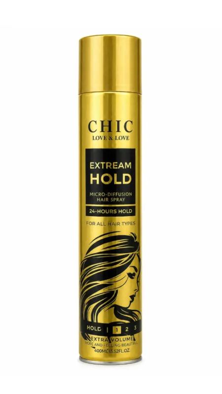 img-1060.jpg CHIC LOVE & LOVE HAIR SPRAY EXTREAM HOLD 1 400 ML - الصورة 1