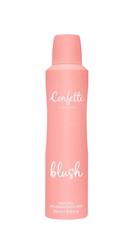 img-1117.jpg CONFETTI LONDON BLUSH DEODORANT BODY SPRAY 250ML - الصورة 1