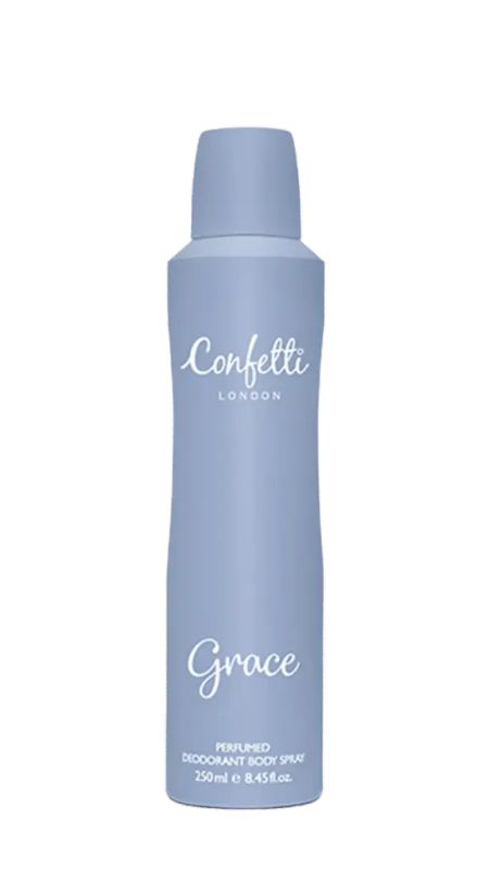 img-1120.jpg CONFETTI LONDON GRACE DEODORANT BODY SPRAY 250ML - الصورة 1