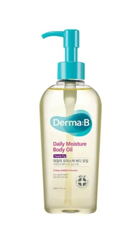img-1215.jpg DERMA:B DAILY MOISTURIZING BODY OIL WITH VIOLET FIG 200ML - الصورة 1