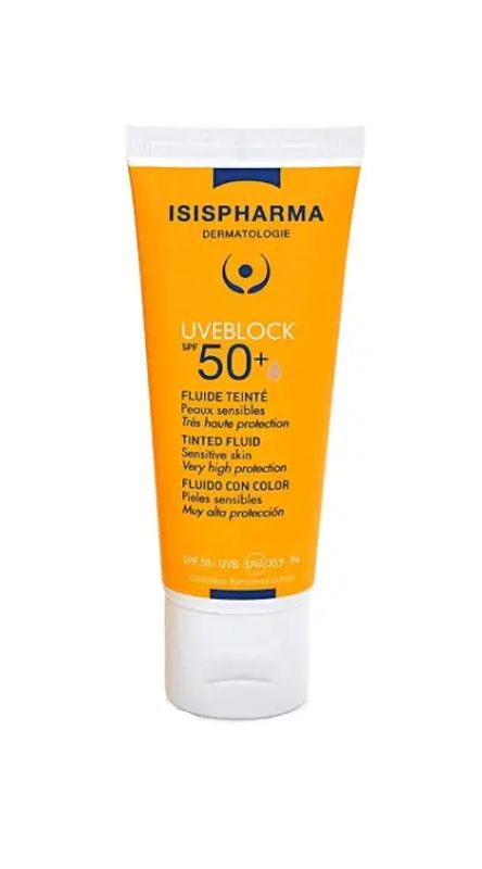 img-2173.jpg ISISPHARME UVEBLOCK SPF50+ LIGHT TINTED FLUID 40ML - الصورة 1