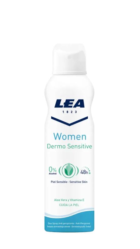 img-2492.jpg LEA DEODORANT SPRAY WOMEN DERMO SENSITIVE 48H 150 ML - الصورة 1