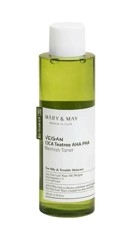 img-2750.jpg MARY&MAY CICA TEA TREE AHA& PHA TONER 200ML - الصورة 1