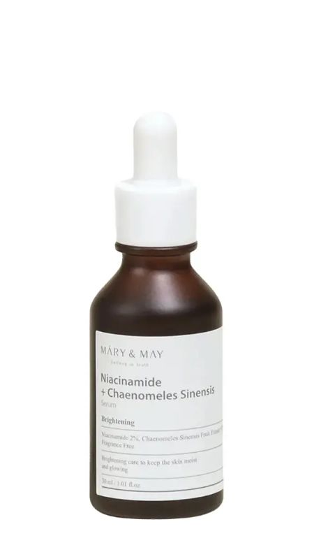 img-2831.jpg MARY&MAY NIACINAMIDE + CHAENOMELES SERUM 30ML - الصورة 1