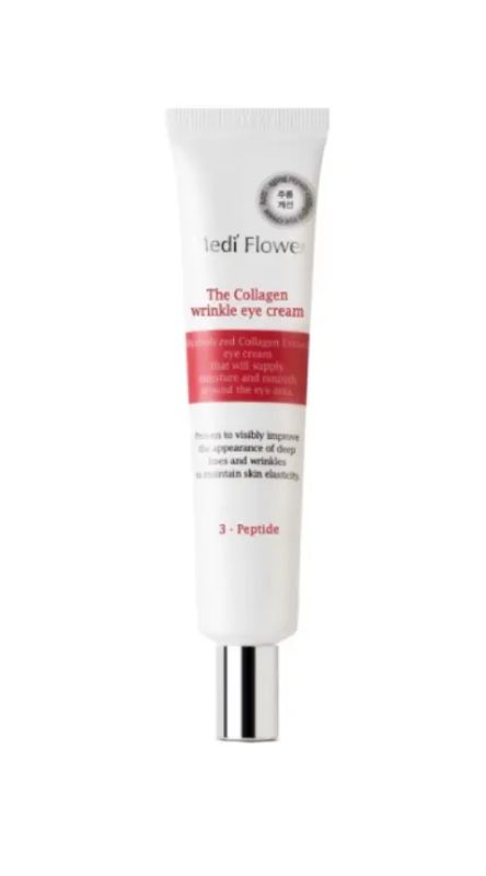 img-2861.jpg MEDIFLOWER COLLAGEN WRINKLE EYE CREAM 40ML - الصورة 1