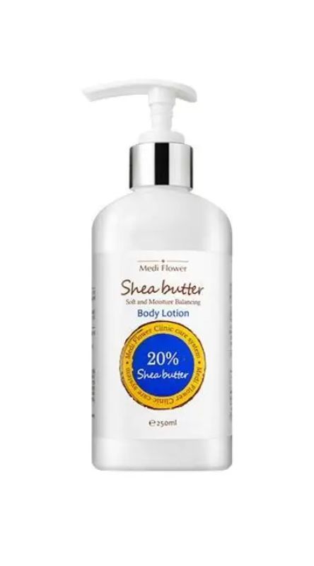 img-2897.jpg MEDIFLOWER SHEA BUTTER 20% BODY LOTION 250ML - الصورة 1
