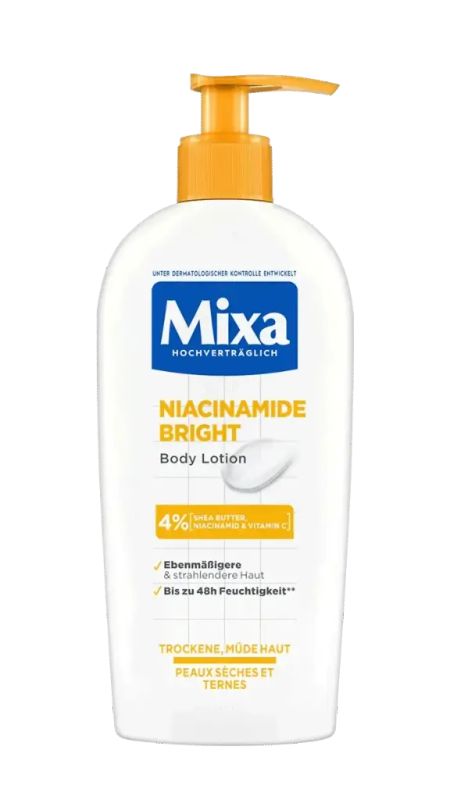 img-2936.jpg MIXA NIACINAMIDE BRIGHT BODY LOTION 250ML - الصورة 1