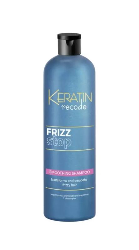 img-297.jpg KERATIN RECODE SHAMPOO FRIZZ STOP 400 ML - الصورة 1